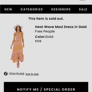 Free People Dress Size Small